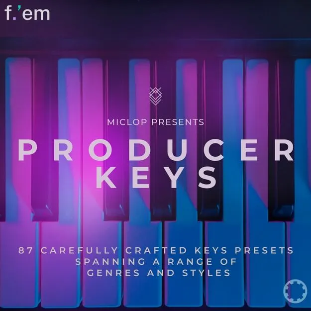 Producer Keys expansion pack artwork for Tracktion F.'em