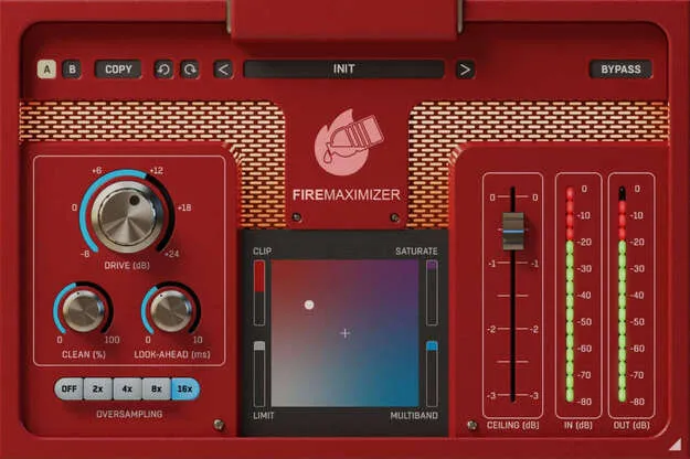 FireMaximizer mastering plugin photorealistic interface by United Plugins