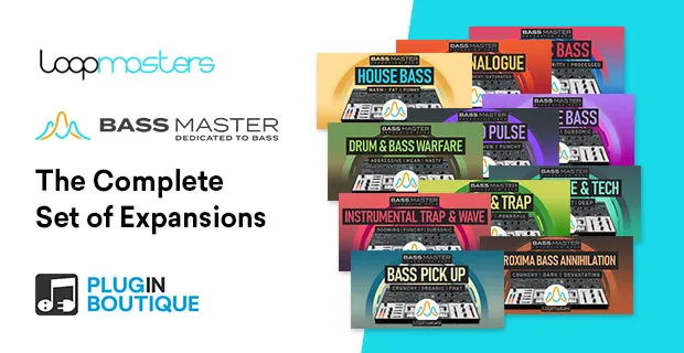 Bass Master Complete Expansion Pack Bundle preset pack artwork for Bass Master
