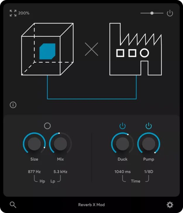 ReverbMod reverb effects plugin by Thenatan Audio interface