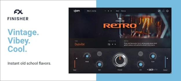 Finisher RETRO by UJAM multi-effect plugin interface