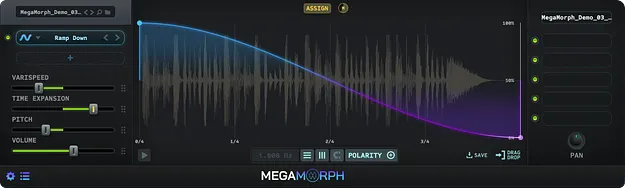 MegaMorph plug-in host interface by Sync Audio