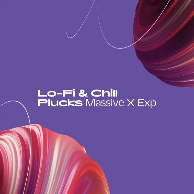 Massive X Expansion Lo-fi & Chill Plucks preset pack artwork for Massive X