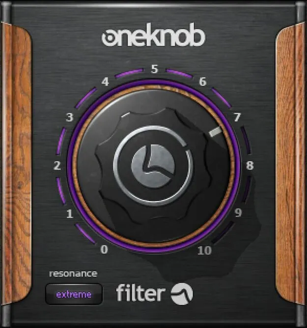 OneKnob Filter by Waves filter plugin interface