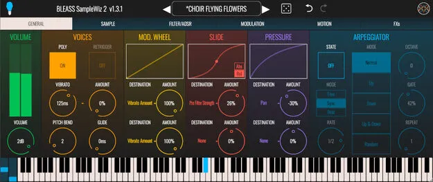 BLEASS SampleWiz 2 sample and synthesis instrument plugin interface