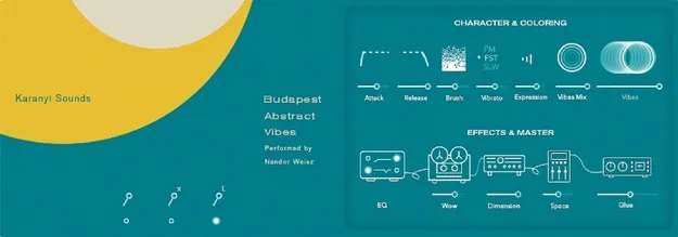 Abstract Vibes by Karanyi Sounds Kontakt vibraphone instrument interface