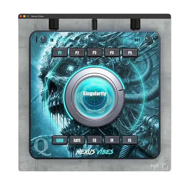 Nexus Vibes by Quantum DSP metal guitar amp plugin interface