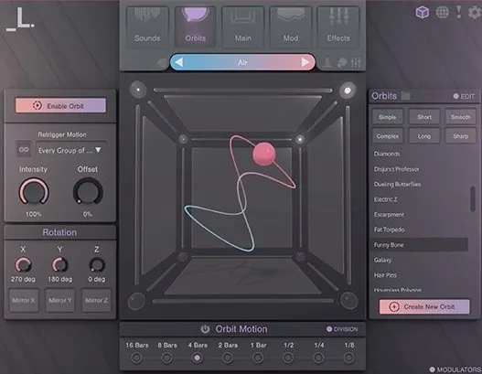 CUBE by Lunacy sampler and vector synth plugin interface