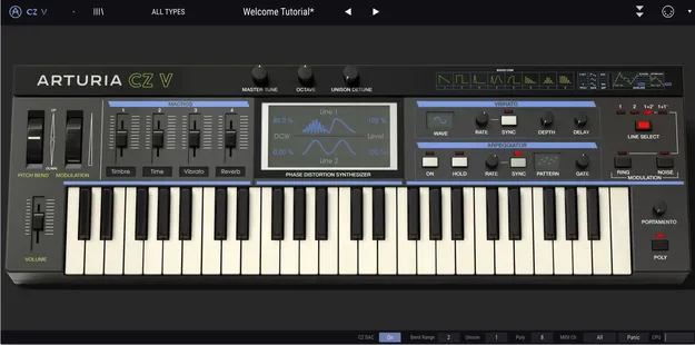 CZ V by Arturia synth plugin interface