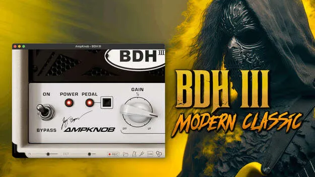 AmpKnob BDH III amp simulator plugin interface by Bogren Digital