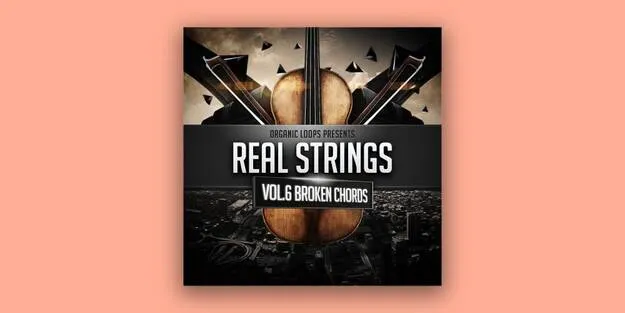 Real Strings Vol. 6 - Broken Chords sample library artwork for Kontakt