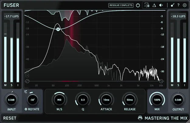 FUSER mix conflict-resolution plugin interface by Mastering The Mix