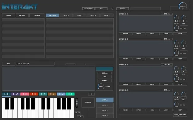 Interakt standalone multi-sampler interface by Digital Brain Instruments