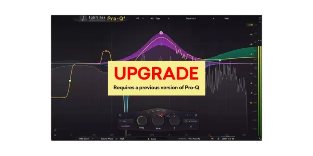 FabFilter Pro-Q 4 Upgrade EQ plugin interface with spectrum display