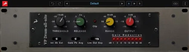 VP Drum-All-Nite by Antelope Audio compressor plugin interface