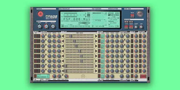 PSP 608MD multi-tap delay plugin interface by PSP Audioware