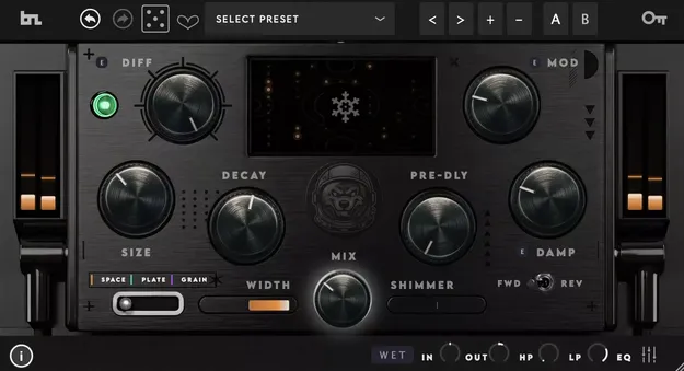 SpaceWolf by BeatSkillz reverb plugin interface