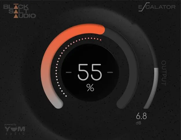 Escalator saturation plugin interface by Black Salt Audio