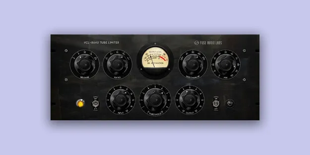 VCL-864U Vintage Tube Limiter plugin interface by Fuse Audio Labs