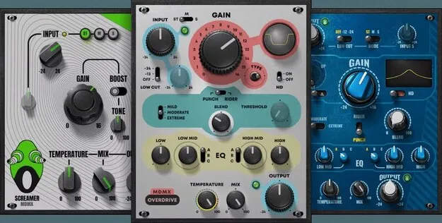 MDMX Distortion Modules by Waves distortion plugin interface