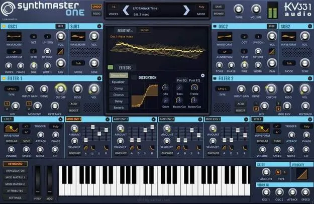 SynthMaster One Crossgrade from SynthMaster 2 wavetable synth plugin interface by KV331 Audio