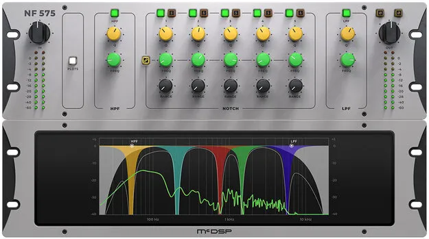 NF575 Noise Filter Native v7 by McDSP filter effects plugin interface