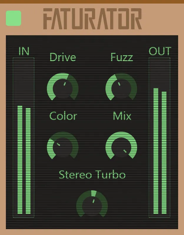 Faturator by Kilohearts distortion and saturation plugin interface