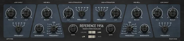 Reference 1956 Equalizer by Softube passive EQ plugin interface