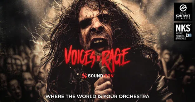 Voices of Rage v2 vocal library by Soundiron, Kontakt instrument interface
