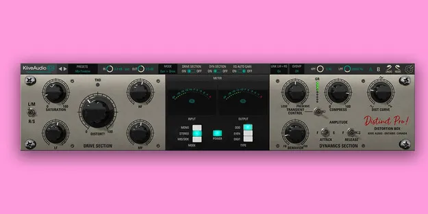 Distinct Pro saturation plugin interface by Kiive Audio