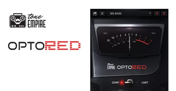 OptoRED optical compressor plugin interface by Tone Empire