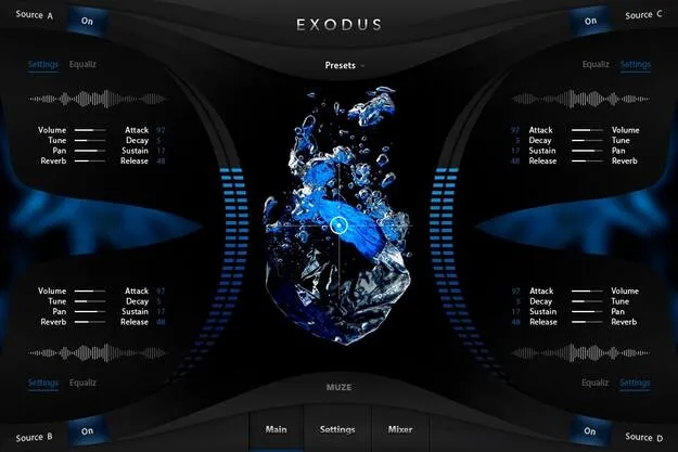Exodus by Muze Kontakt urban synth and bass instrument interface