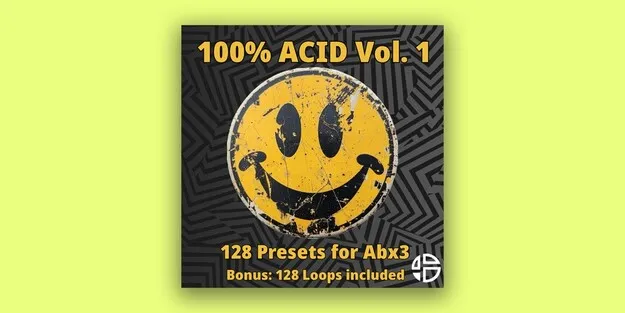 100% Acid Vol.1 preset pack artwork for Abx3 by Audio Blast