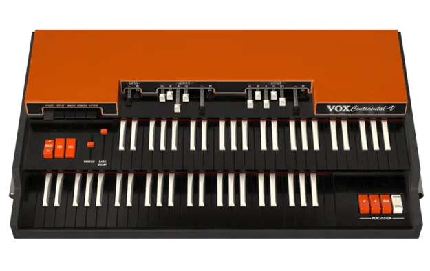 Vox Continental V by Arturia organ plugin interface