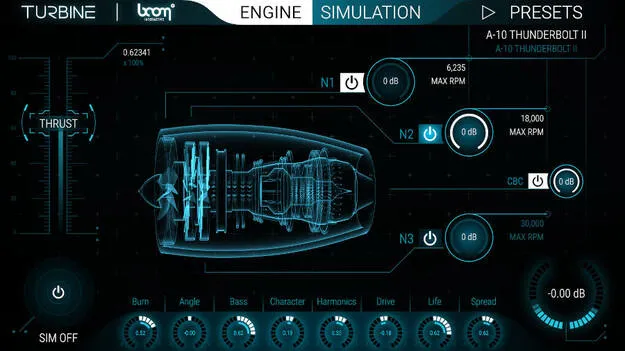 TURBINE by Boom sound design plugin interface