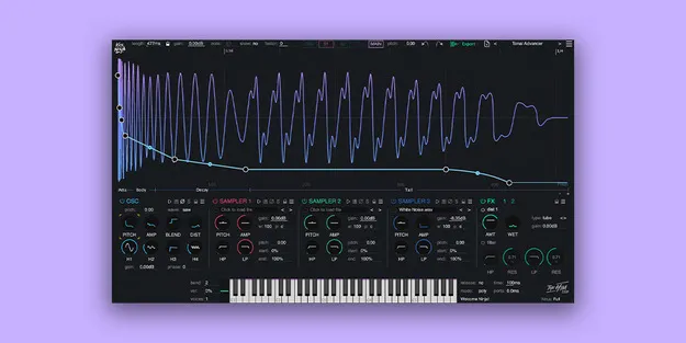 Kick Ninja by The Him DSP drum synth plugin interface