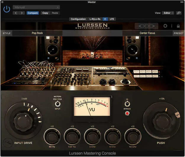 Lurssen Mastering Console by IK Multimedia mastering plugin interface