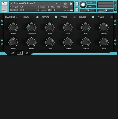 Blackout 2 by Iamlamprey Kontakt pulse instrument interface