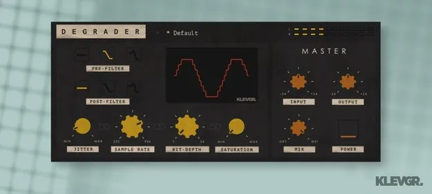 Degrader by Klevgrand resampler and bit crusher plugin interface