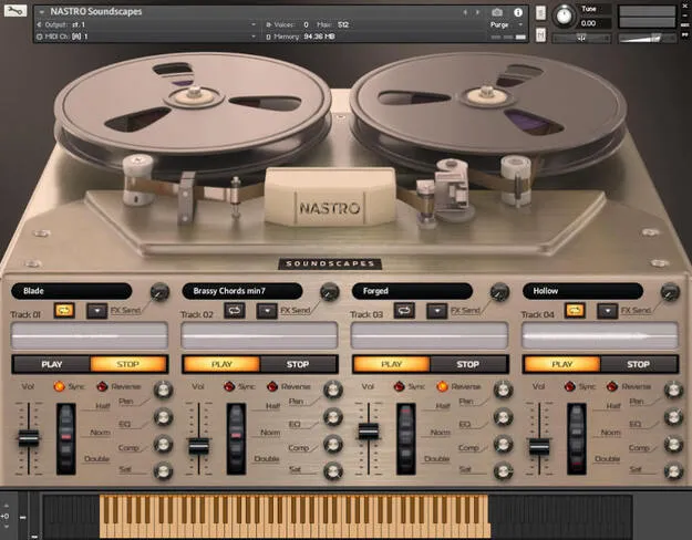 NASTRO Soundscapes by Have Audio Kontakt instrument interface