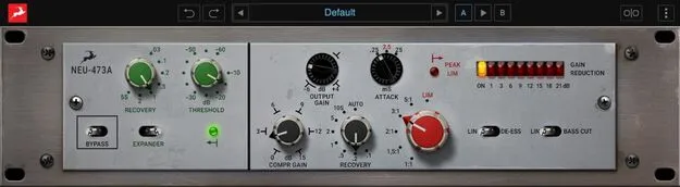 NEU-473A by Antelope Audio compressor plugin interface