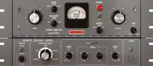 Comp TUBE-STA by Arturia tube compressor plugin interface