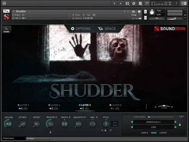 Shudder by Soundiron Kontakt instrument library artwork