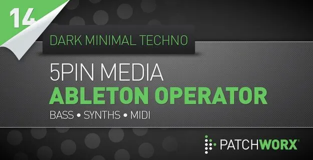 5Pin Media Dark Minimal Techno preset pack artwork for Ableton Operator