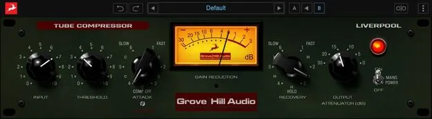 Liverpool by Antelope Audio Vari-Mu compressor plugin interface