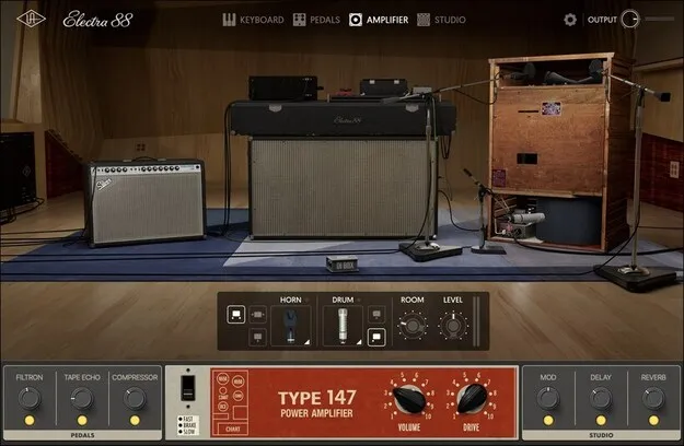Electra 88 Vintage Keyboard Studio by Universal Audio electric piano plugin interface