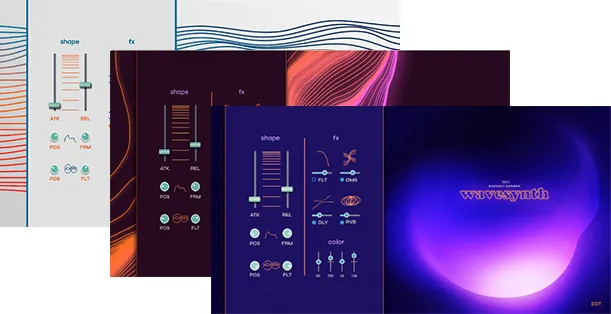 Wavesynth PRO by Karanyi Sounds Kontakt wavetable synth instrument interface
