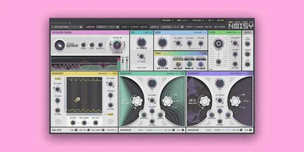 Noisy 2 Upgrade from Noisy synth plugin interface by Expressive E
