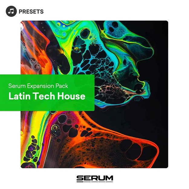 Serum Expansion Pack: Latin Tech House preset pack artwork for Xfer Records Serum