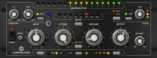 Comprexxor compressor plugin interface by IK Multimedia